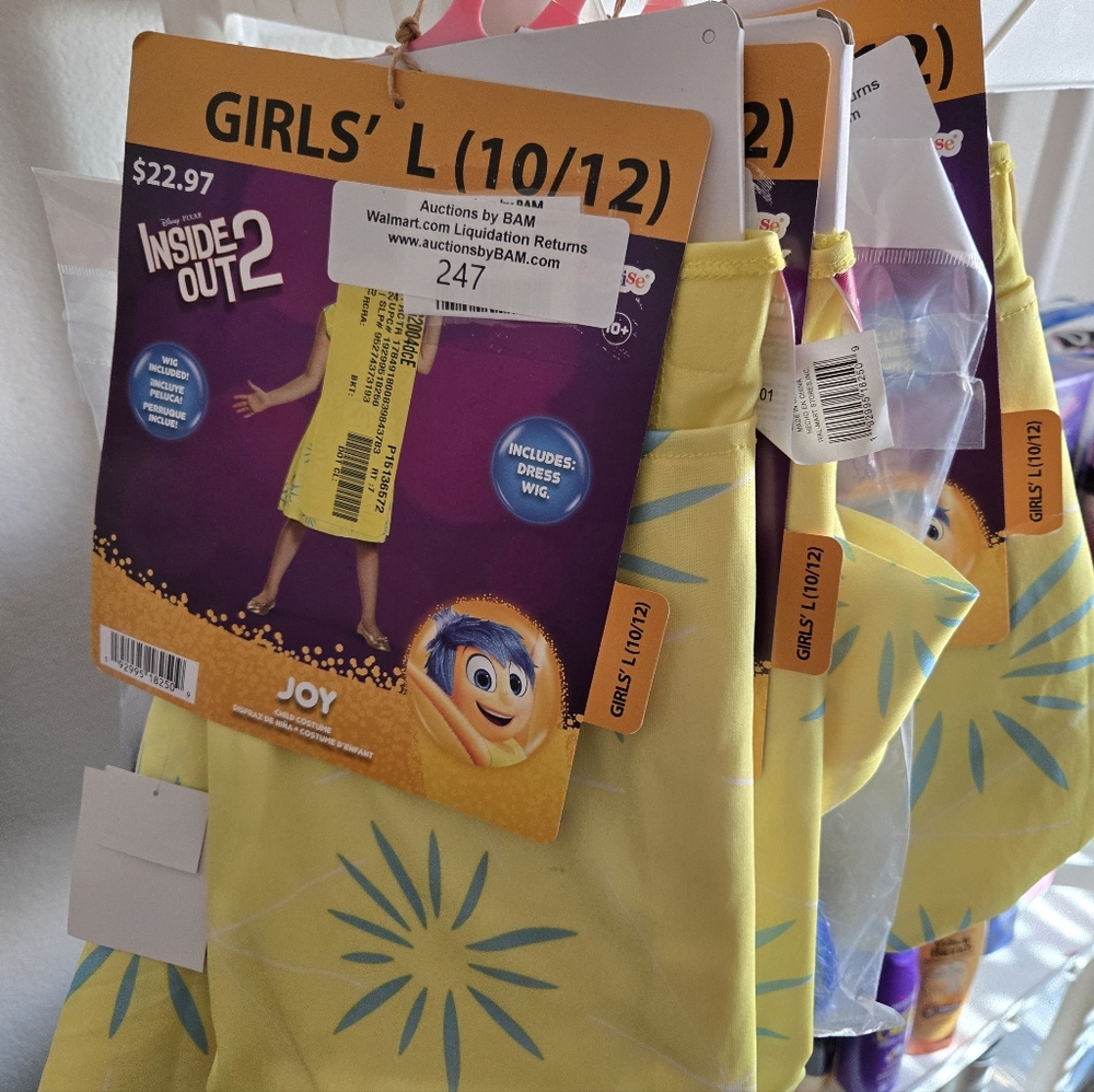 Yellow Inside Out Girls' Dress